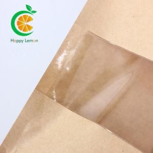 Customized Aluminum Foil Stand up Kraft Paper Coffee Beans Tea Leaft Snack Nuts Food Packaging Bag