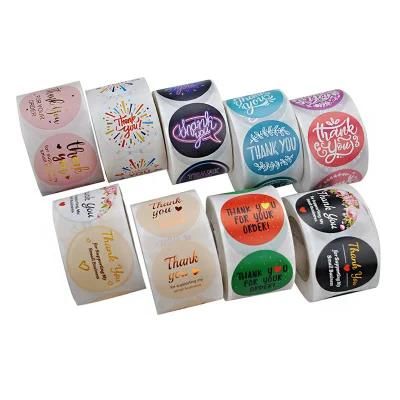 Thank You Sticker Label Square Stickers Packaging Stickers Mailing Labels