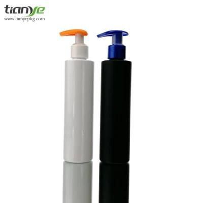200ml Cylinder with Flat Shoulder Shampoo/Degergent /Pump Pet Bottle