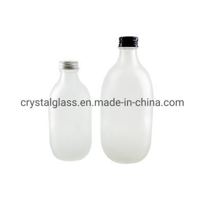 Custom Round Juice Glass Bottle 500ml Liquor Empty Glass Bottle for Juice
