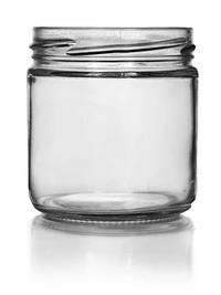 7.75oz Flint Straight-Sided Jar for Foods Containerwith 70-2030 Finish