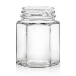 Wide Mouth Clear Straight Side Storage Bottle 16oz 500ml Glass Jar with Metal Lid