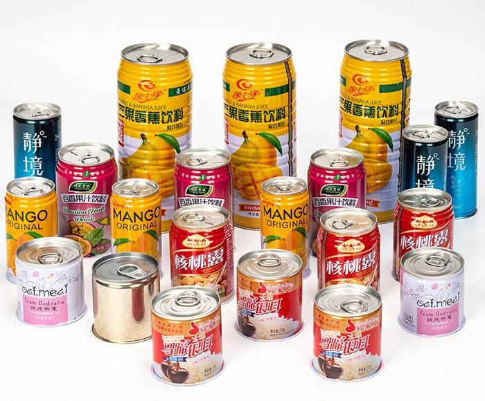 8205# 960ml Empty Drink Tin Can Supplier for Mango Banana Packing