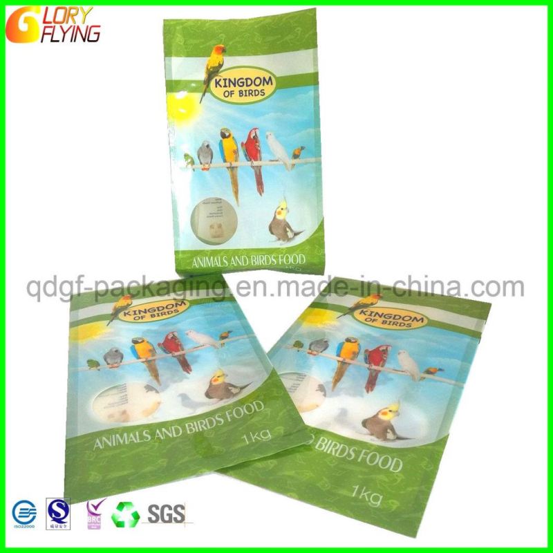 Bird Food Packaging Bag with a Clear Window From China Supplier