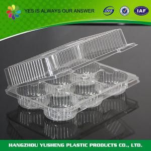 Disposable Plastic Cake Box with Transparent Hinged Lid