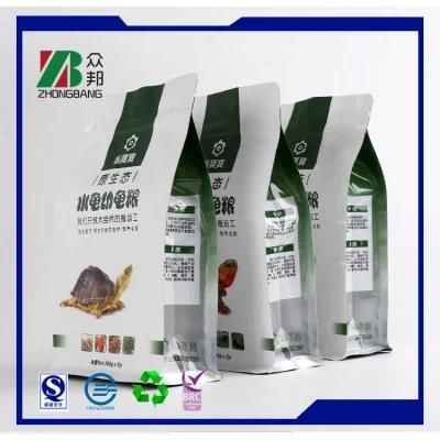 Zip Lock Laminated Flat Bottom Bag for Pet Food