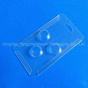 Empty OEM Edgefold Vacuum Forming Transparent PVC Sliding Card Blister Packaging for Hardware