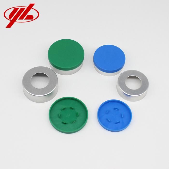 13mm 20mm 32mm Pharmaceutical Injection Aluminum Plastic Combination Flip off Crimp Vial Cap