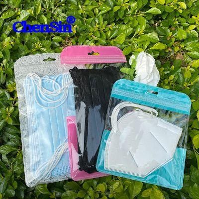 Self Seal Face Mask Plastic Packaging Plastic Zipper Bags