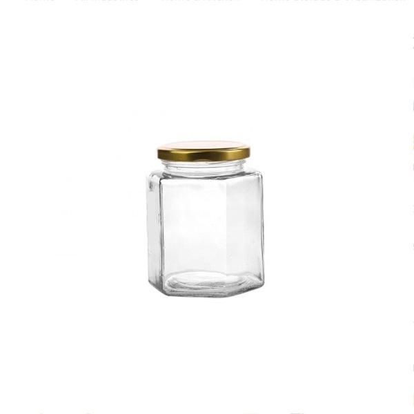 100ml Hexagon 3oz Empty Jam Food Storage Honey Glass Jar Glass Container