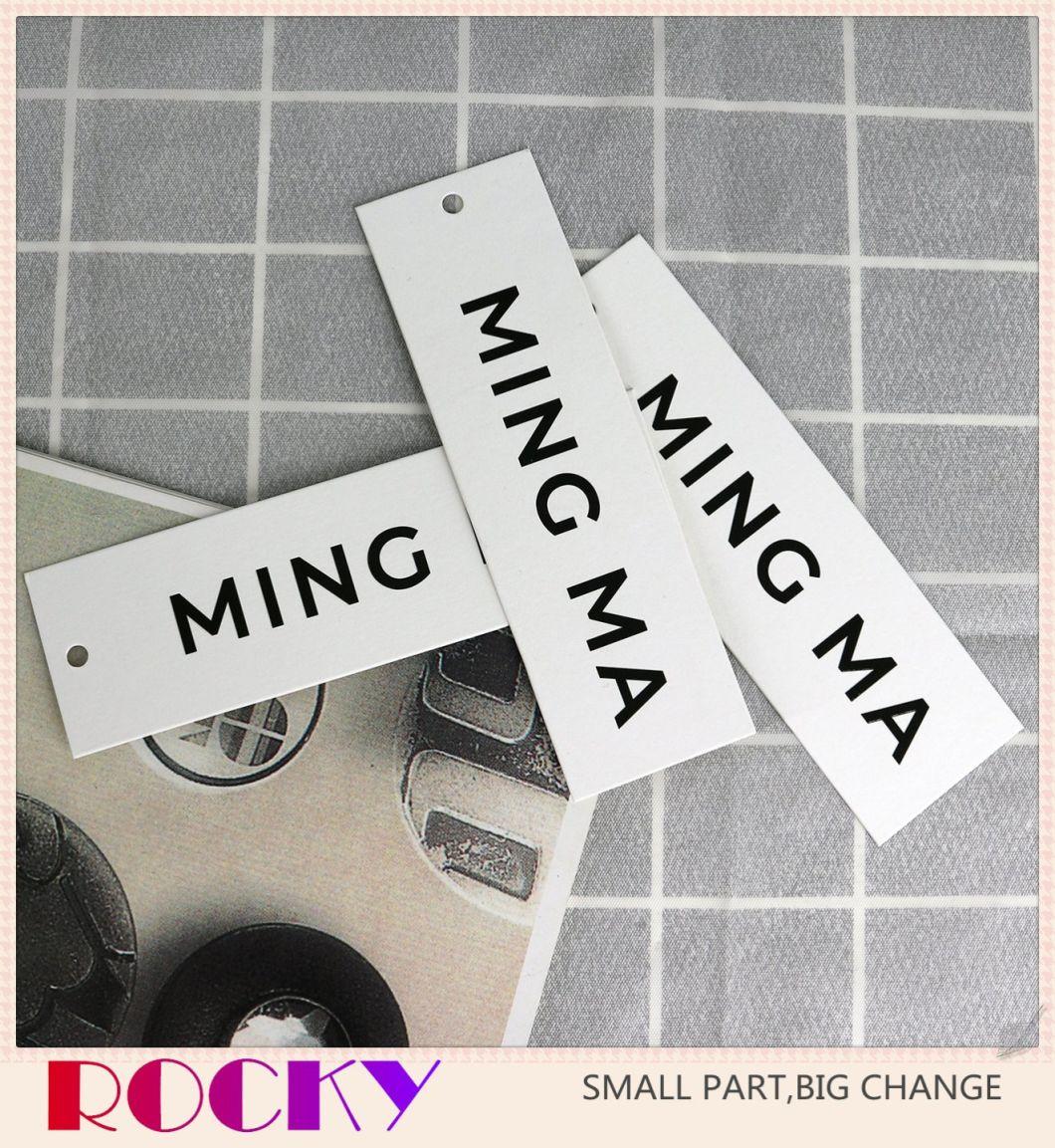 Professional Custom Paper Hangtag Recycled Swing Tag Hangtags for Clothing Own Logo