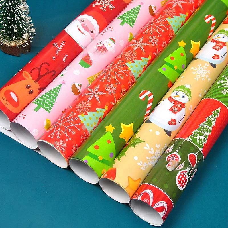 Eco Friendly Christmas Gift Decoration China Manufacturer Cmyk Printing Boutique Wrapping Coated Paper