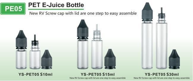 China 5ml-120ml Custom Transparent Plastics Pet Packaging E-Juice Liquid Vape Bottle with Child Proof Cap for Electronic Cigarettes