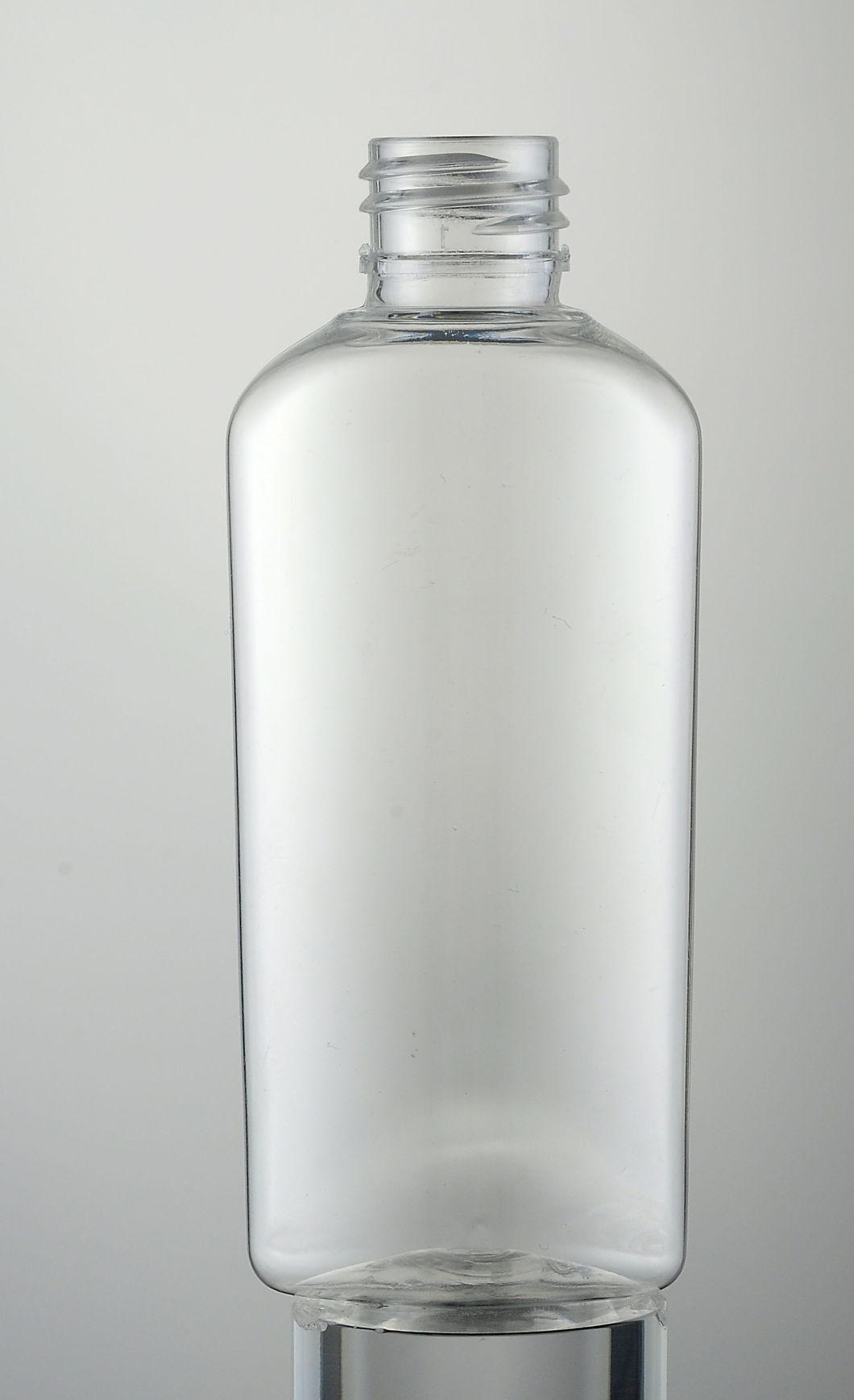 60ml Plastic Pet Flat Bottle for Cosmetic Container