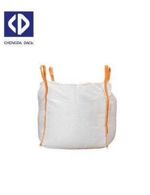 100% PP FIBC 1000kg Ton Jumbo Cement Packing Big Bulk Discharger Salt Israel Sand Bag
