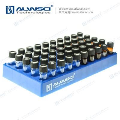 PP Vial Rack 50 Positions for 4ml Vials Blue Color