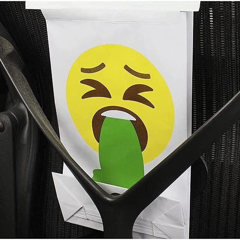 Printed Square Bottom Airplane Vomit Bag Airline- and Sea Sickness Bags Vomit Bag