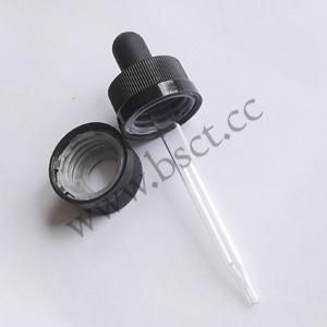 Child Resistant Glass Dropper 20/400 for E-Liquid Bottle Fullfills C. F. R. Title 16, Part 1700.20.