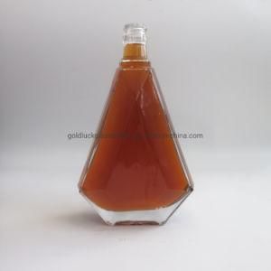 Customized Shape 500ml/750ml Brandy/Xo Glass Bottle