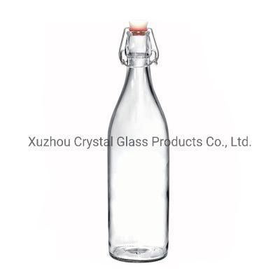 500ml Round Empty Juice Beverage Milk Kombucha Glass Bottles with Swing Top