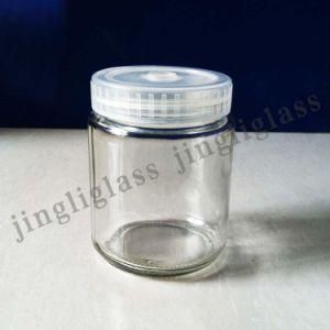 Round Style Glass Jar with Plastic Cap