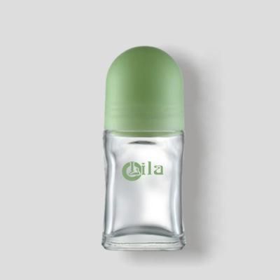 Clear Empty Wholesale Cosmetic Packaging Glass Bottle White Glass Roller Bottles with Roll on Ball