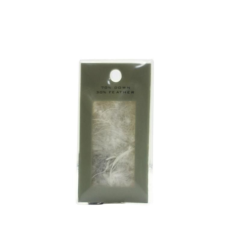 Lowest Price Down Feather Filled Winter Jacket Hang Tag