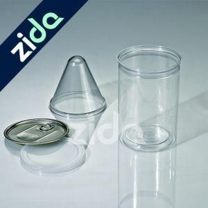 Super Clear Dry Snack Packging Wide Mouth Round Bottle Coffee Honey Storage Food 320g Plastic Pet