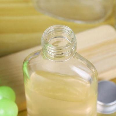 250ml 350ml 500ml Flat Glass Bottle for Alcohol Spirit Beverage Packaging