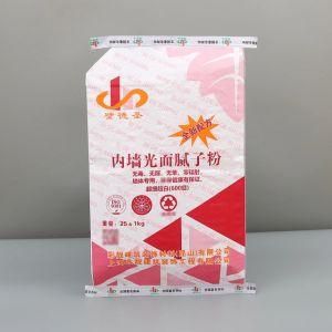 Custom Woven Plastic Color Printed Valve Pocket Packaging Bag