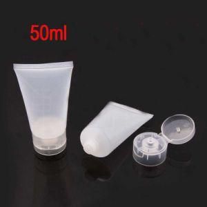 50ml Clear Cosmetic Shower Gel Plastic Tube, Facial Mask/Hand Cream/Lotion Tube