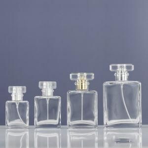 Fancy Crystal Luxury Empty Crimp Glass Perfume Bottles 30ml 50ml