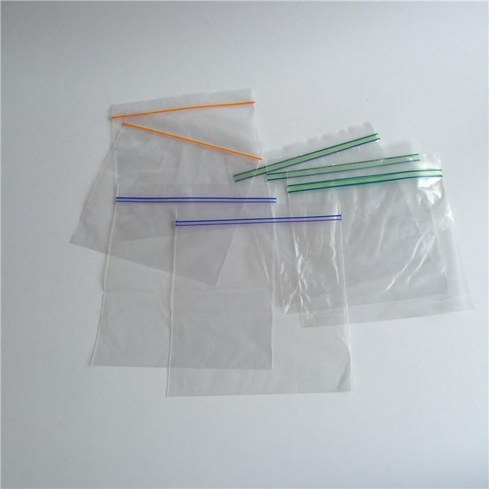 BPA Free Food Grade Resealable Sandwich Zip Lock Bag with Colorful Zips