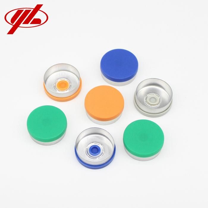 13mm 20mm 32mm Pharmaceutical Injection Aluminum Plastic Combination Flip off Crimp Vial Cap