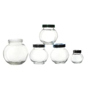 Hot Sale Clear High Quality 50ml 100ml 180ml Storage Spice Metal Lid Food Glass Jar Manufacturers