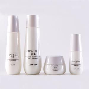 China White Glass Bottle for Cosmetic Luxury Packaging