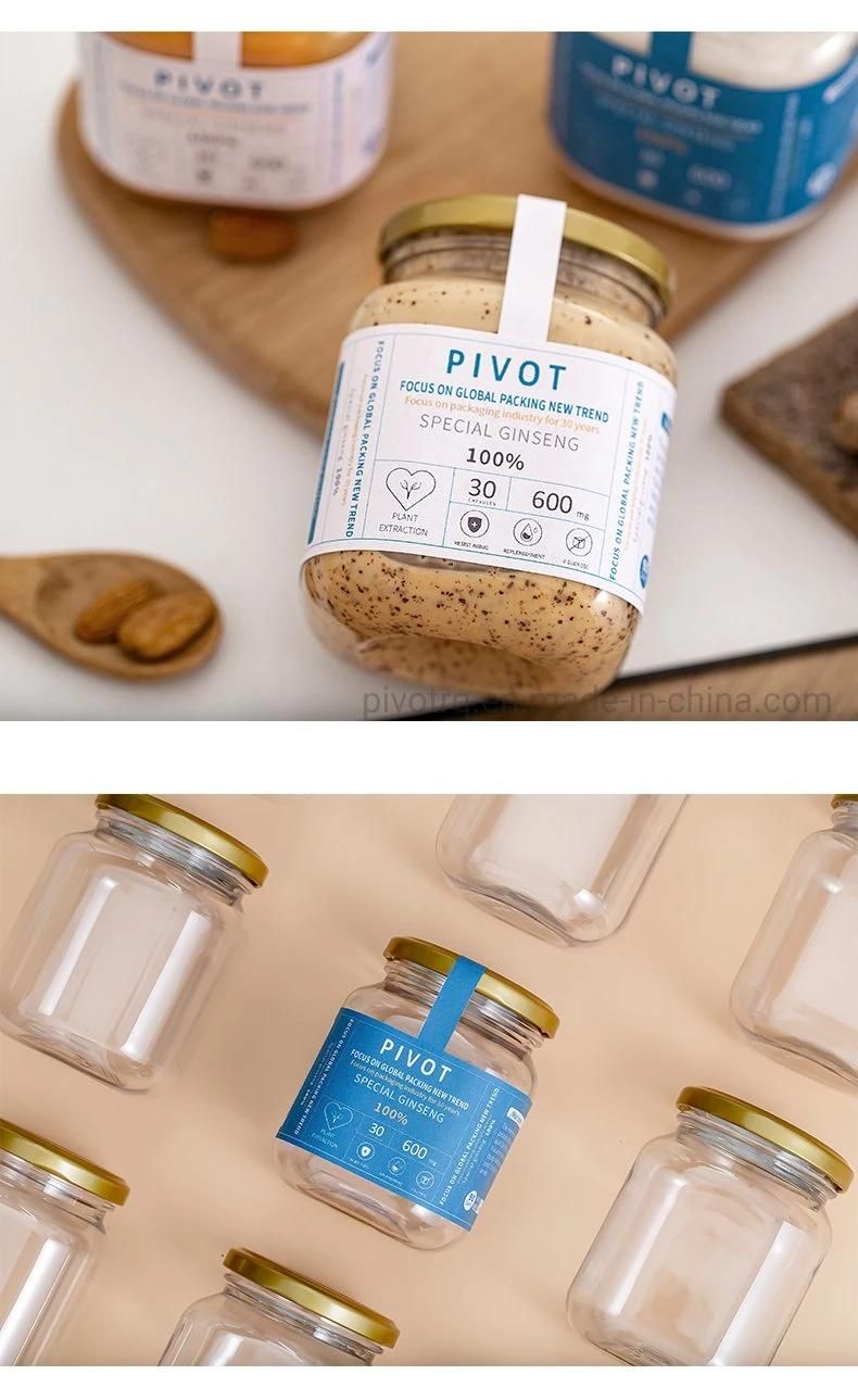 370ml Empty Pet Plastic Peanut Butter Bottle Seasoning Bottle Satay Sauce Bottle