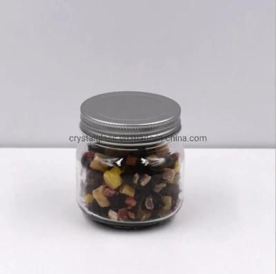 250ml Square Round Glass Mason Jar Sealed Glass Jar Honey Jar Jam Jar Storage Jar