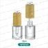 Hot Sale Matte Transparent Essential Oil Glass Bottle with Bamboo Dropper Cap