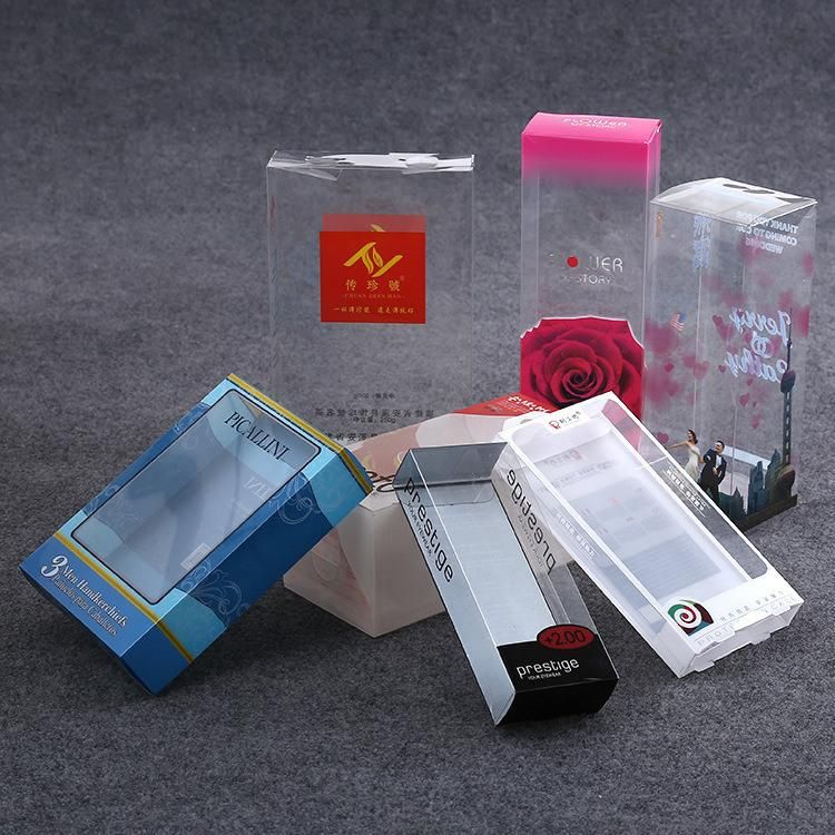 Custom Clear PVC/PET/PP Plastic Small Gift Cosmetic Packaging Boxes