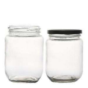 Customize Glass Jars and Bottles Storage Clear Empty Screw Top Round Food Glass Jar