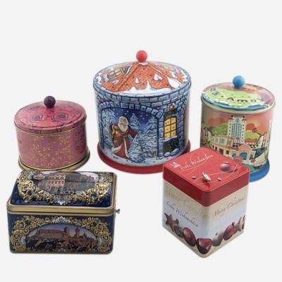 Food Grade Cookie Chocolate Candy Storage Can Music Tin Box