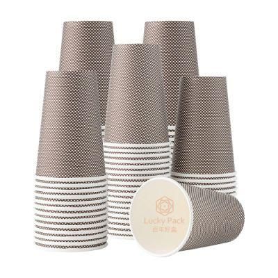 100% Biodegradable Paper Cup Compostable Disposable Coffee Cup with Lid 4/8/10/12/16/20oz