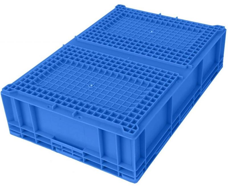 HP6b Plastic Turnover Logistics Container Box HP Standard Auto Parts Logistic Box Durable Opaque Plastic Storage Boxes