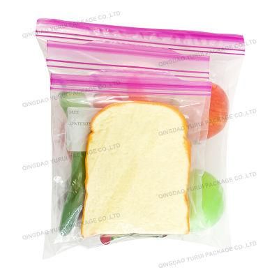 Factory Wholesale Safe Reusable Food Storage Packaging Double Zipper Gallon Freezer Zip Lock Plastic Bag