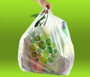 100% Biodegradable Compostable Grocery Shopping Bag T-Shirt Bag for Take out