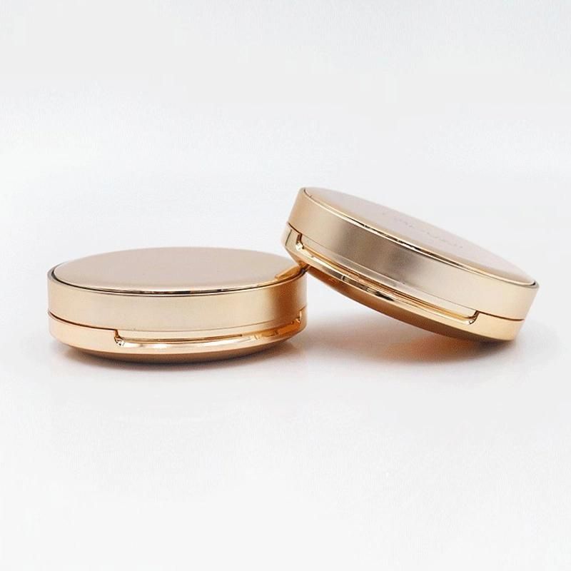 Hot Sale Bb Air Cushion Case Gold Round Air Cushion Foundation Case Cushion Foundation Packaging Case Bb Cream Container