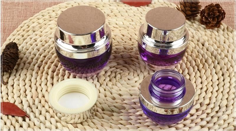 30g Frosted Round Cosmetic Glass Bottle Facial Mask Cream Jar