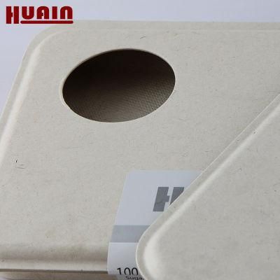 Biodegradable Bamboo Fiber Molded Box Paper Packaging with Label