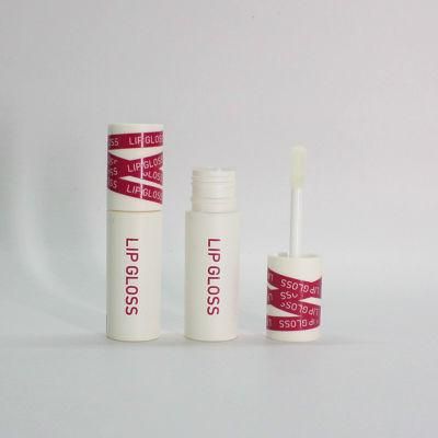 4ml Round Thickened Lip Gloss Tube Custom Lipgloss Tube with Big Brush for Lip Cosmetic Packaging